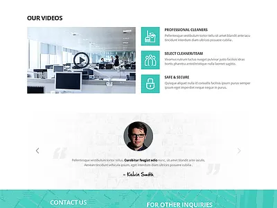 Cleaning Website cleaning ui webpage website