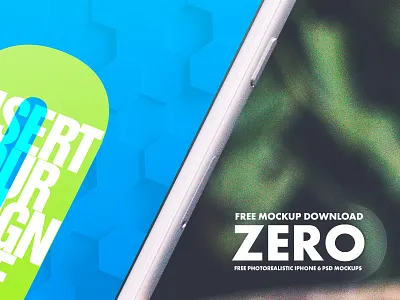 Zero - Free iPhone 6 PSD MockUps Template free free download iphone 6 mock up mock ups mockup phone psd smart object template tranmautritam zero