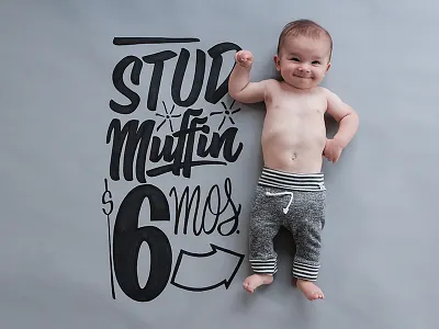 STUD MUFFIN family handlettering handtype hashtaglettering lettering nixon nixongrowsup signpainter