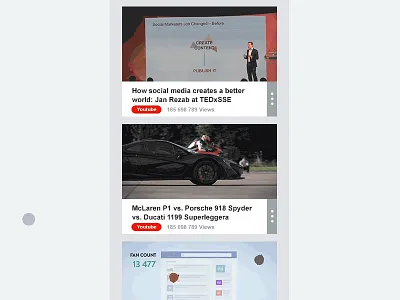 Video Analytics App animation app design flat gif simple ui web youtube