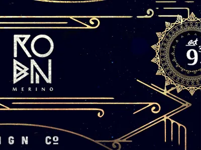 Robin Branding 93 branding est finish gold logo merino robin robinmerino
