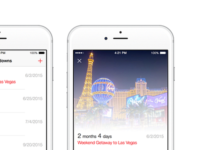 Countdowns app countdown event framer ios mobile prototype user interface