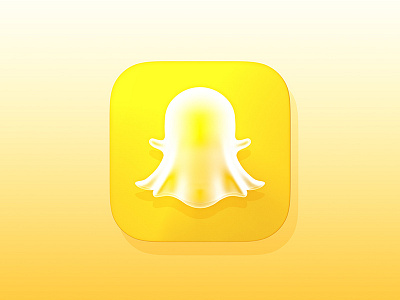 Snapchat icon 3d 3diconguru app apple ghost icon ios snapchat