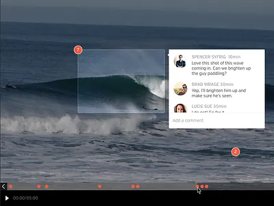 Video Commenting annotation commenting feedback hightail spaces tool video