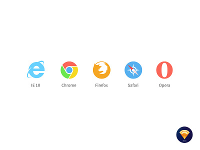 small gift ：）some broswer icons by Sketch broswer icon sketch