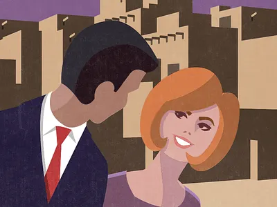 Santa Fe 1960s advertising illustration illustrator poster travel vintage