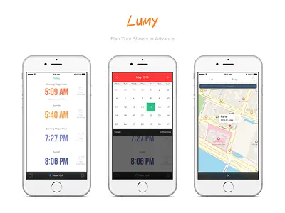 Lumy for iOS clean flat hours ios ipad iphone magic photography sunrise