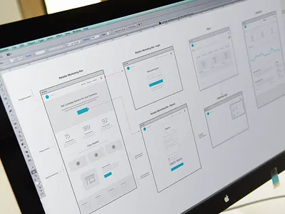 Wires landing page web wireframes wires