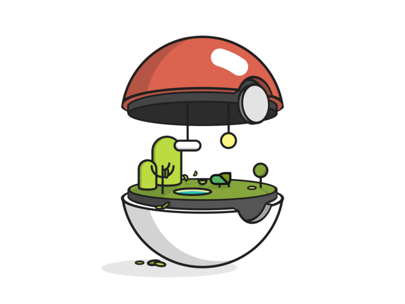 Pokébiome 001: Bulbasaur after effects animation gif nintendo pokemon