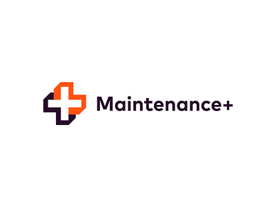 Maintenance+ Logo Proposal unused animation app bold brand brand identity branding design graphic design icon illustration logo logo design logo mark maintenance minimal modern typography ui ux vector