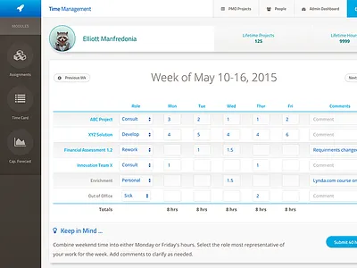 Time card concept, v5 or something