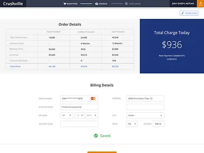 Skynet Order Management checkout credit card management order payment shopping cart