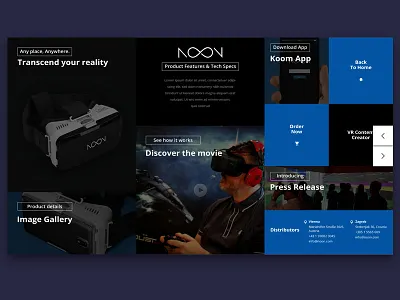 Minisite clean flat interface metro minisite technology ui website