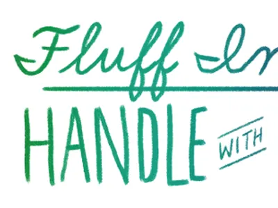 Envelope Label beanpop gradient label lettering