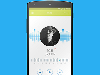 UI Radio material design mobile design radio ui ux