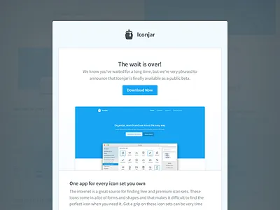 Iconjar Newsletter app freebies iconjar launch mac app newsletter