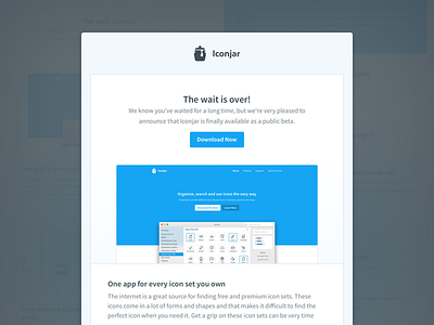 Iconjar Newsletter app freebies iconjar launch mac app newsletter