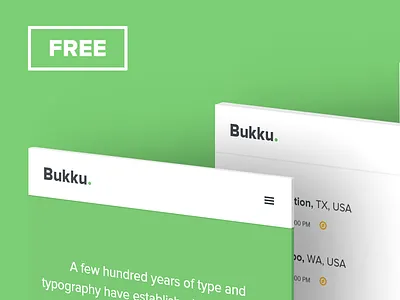 Bukku - FREE eBook HTML/CSS Template book clean design download ebook free freebie print simple template ui ux