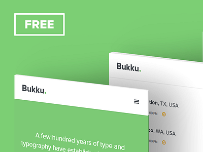 Bukku - FREE eBook HTML/CSS Template book clean design download ebook free freebie print simple template ui ux