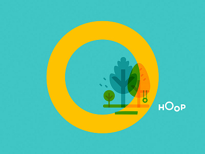 Hoop Wallpaper Spring app circle desktop hoop icon iphone mobile screen trees ui wallpaper yellow