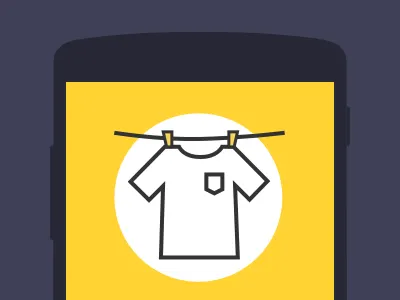 Main android app graph icon mobile ui yellow