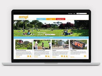 Sangi - Project Overview community mockup overview project thesis