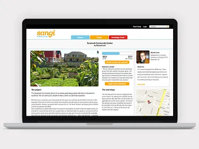 Sangi - Project Details community detail mockup project thesis