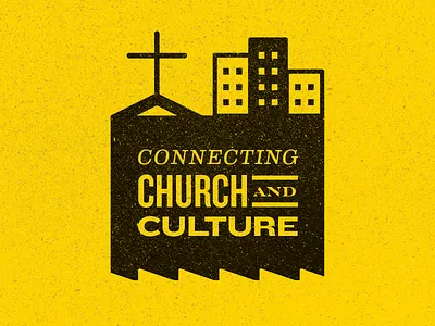 Connecting Church and Culture christian church city culture eames engravers erlc ethics knockout religious liberty two color yellow