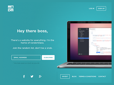 Fluvium app clean coming soon flat landing page minimal product simple ui ux web website