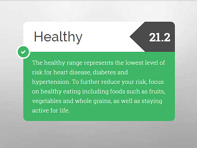 Healthy Card (Rebound) card flat healthy rebound ui card