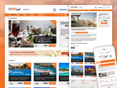 SPOTdeal redesign deal discount mobile offer spotdeal tablet web