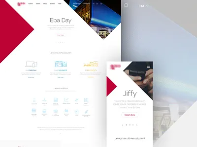 Corporate website corporate flat icons illustration landing minimal mobile ui ux website