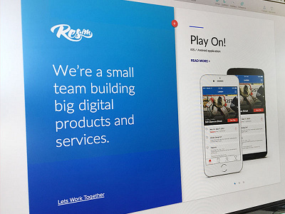 Home Page agency design desktop digital gradients home page mobile resim type web