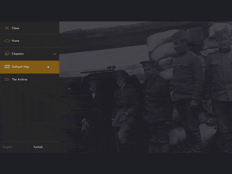 Chapters Menu by Vinny Araujo for Jam3 on Dribbble