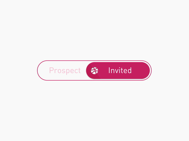 Hello dribbble! debut dribbble gif toggle ui