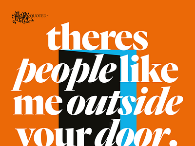 Hip-Hop Quoted print idea indesign layout print typography