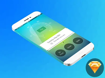 Weather App UI app download freebie sketch weather