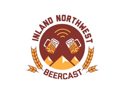 Inland NW Beercast barley beer free yy glass logo mountains pint pint glass podcast wheat