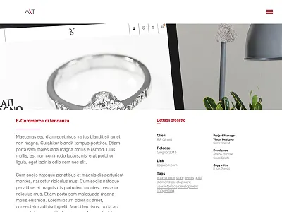 A\T Restyling Web Site (WIP) a tratti a tratti agency atratti layout portfolio red user interface visual design visual designer web site