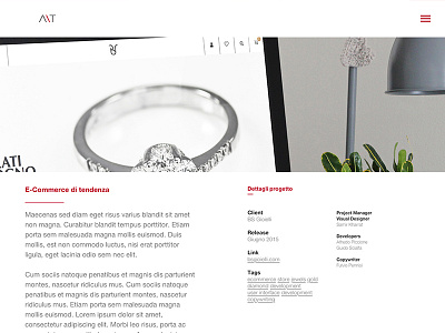 A\T Restyling Web Site (WIP) a tratti a tratti agency atratti layout portfolio red user interface visual design visual designer web site