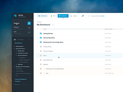 Dashboard clean customers dashboard flat page panel ui web