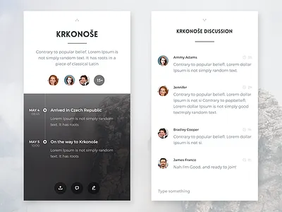 Trip Planner App app feed ios minimal planner productivity social task travel trip
