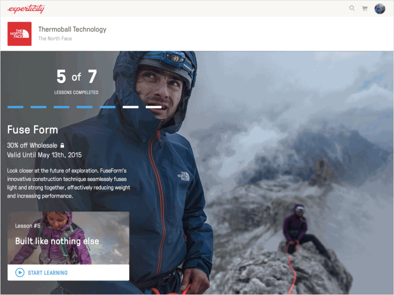 Brand Header Transition animation ecommerce interaction design navigation product responsive retail