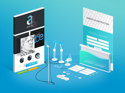 Site "Under construction" illustration illustration