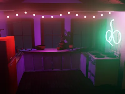 Tiny Kitchen 3d unreal engine