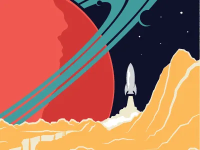 Element / Cosmo Series / Julian Davidson board graphics cosmos element illustration jarrod bryan space stars type