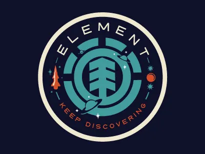 Element / Cosmo Series / Top Graphic board graphics discovery illustration jarrod bryan skateboarding spaced out top graphics