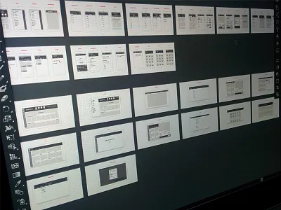 Project Mobile - Wireframe adobe android app draft illustrator material design mobile mockup smartphone tablet wireframe