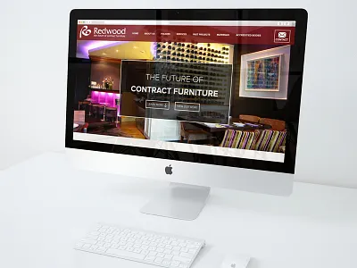 Redwood Design Home Page capentry furniture materials products red responsive ui ux webdesign wood