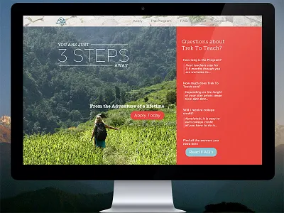 New Trek To Teach Website nepal ui ux website
